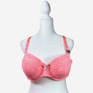 City Chic Zara Contour Bra 44B Apricot Pink NWT‎ Plus Size